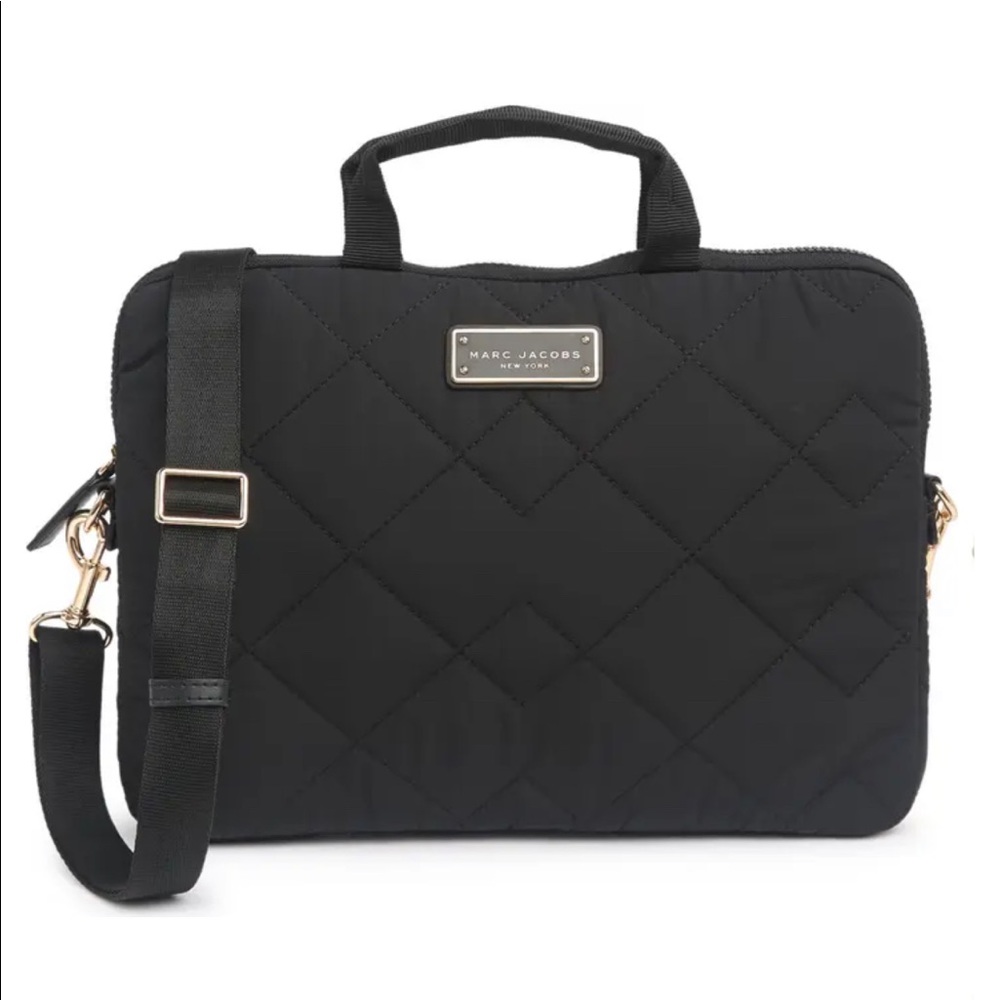 MARC by MARC JACOBS QUILTED LAPTOP BAG w CrossBody Strap